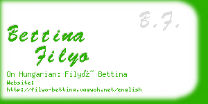 bettina filyo business card